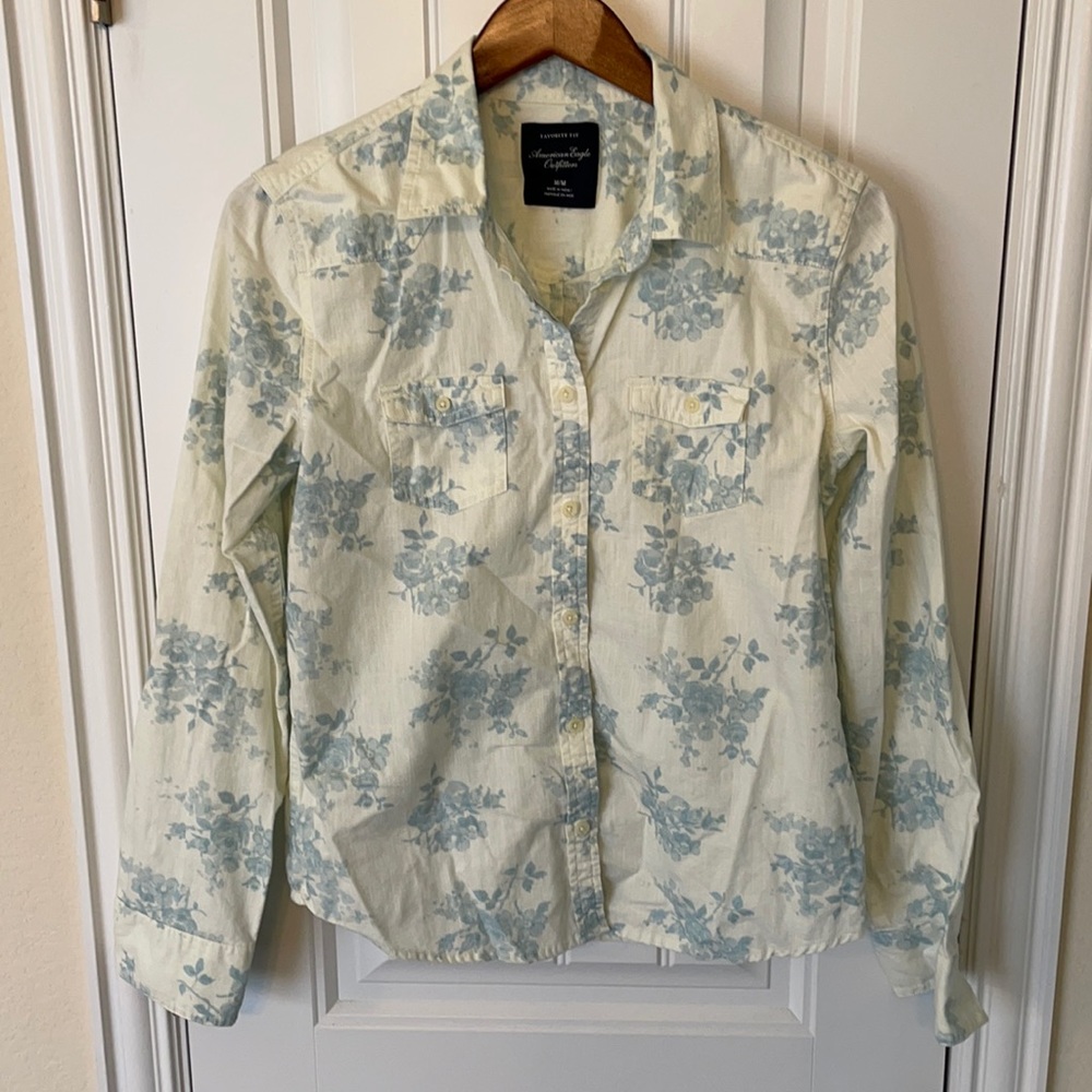 American Eagle Denim Button Up - image 1